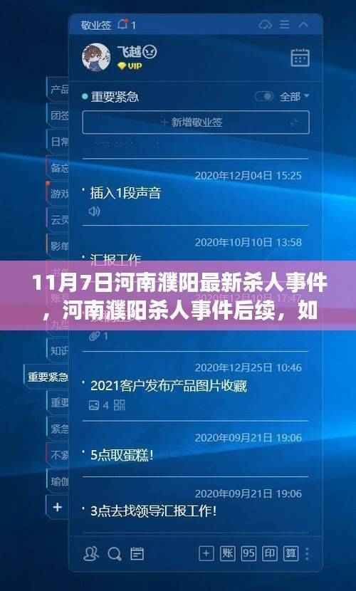 河南濮阳突发杀人事件后续进展与应对突发事件步骤指南
