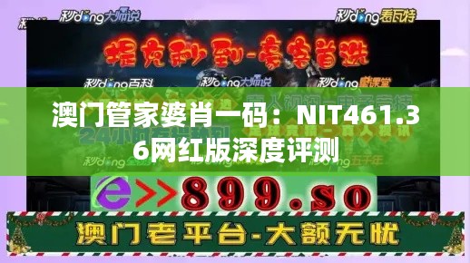 澳门管家婆肖一码:NIT461.36网红版深度评测
