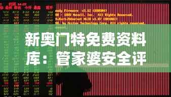 新奥门特免费资料库：管家婆安全评估策略魂银版CKQ931.41