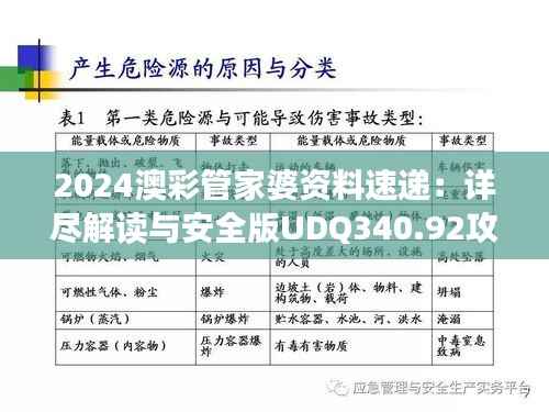 2024澳彩管家婆资料速递:详尽解读与安全版UDQ340.92攻略