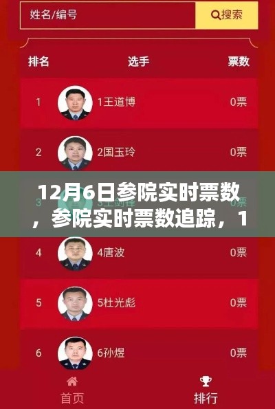 12月6日参院实时票数追踪，轻松掌握每一步的投票动态