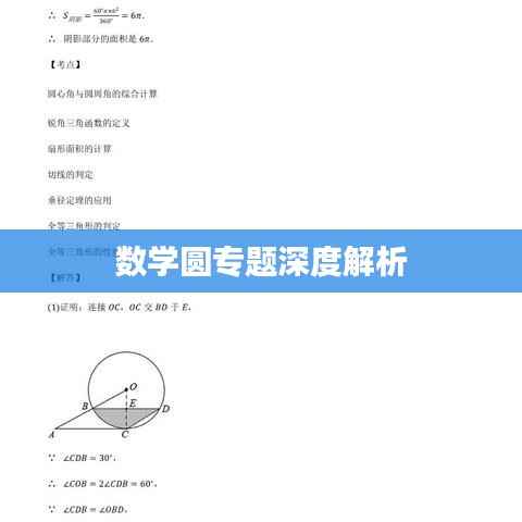 数学圆专题深度解析