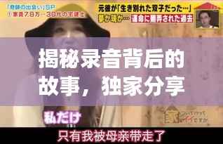 揭秘录音背后的故事,独家分享,姐夫透露不为人知的真相!