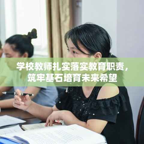 学校教师扎实落实教育职责,筑牢基石培育未来希望