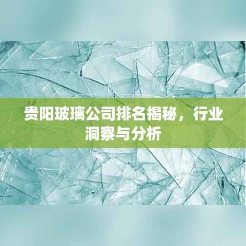 贵阳玻璃公司排名揭秘,行业洞察与分析